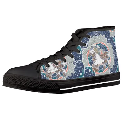 Unicorn Mandala Canvas Shoes